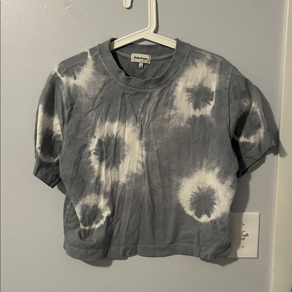 Richer Poorer Gray Tie-Dye Top